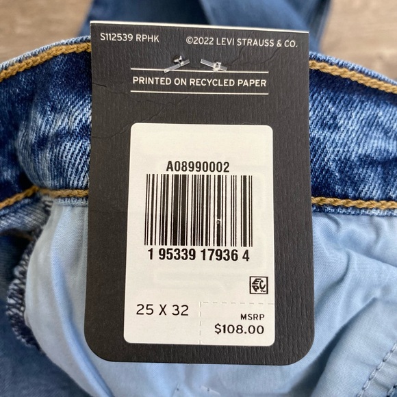 MSRP $108 NWT 25x32 Levi’s 70s High Rise Flare Bell Bottom Jeans In Sonoma Walks - Picture 5 of 12